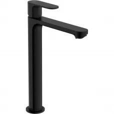 Смеситель для раковины Hansgrohe Rebris S 72590670 CoolStart, с донным клапаном, черный матовый
