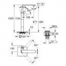 Смеситель для раковины с донным клапаном Grohe Allure 23856GN1