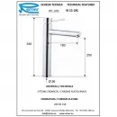 Смеситель для раковины Remer Minimal N11LXL без донного клапана, хром