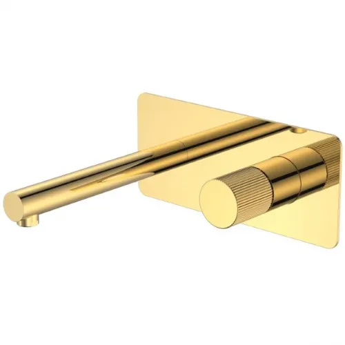 Смеситель для раковины Boheme Stick Linea 125-GG.3 встраиваемый, золотой