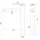 Смеситель для раковины Vincea Rim VBF-2RM2MB без донного клапана, черный матовый