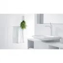 Смеситель для раковины Hansgrohe PuraVida 15072400 с донным клапаном, хром/белый