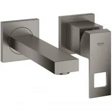 Смеситель для раковины Grohe Eurocube 19895AL0 встраиваемый, без донного клапана, темный графит матовый