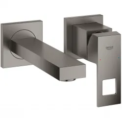 Смеситель для раковины Grohe Eurocube 19895AL0 встраиваемый, без донного клапана, темный графит матовый