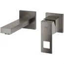 Смеситель для раковины Grohe Eurocube 19895AL0 встраиваемый, без донного клапана, темный графит матовый