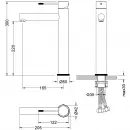 Смеситель для раковины Timo Saona 2311/13F CoolStart, никель матовый