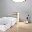Смеситель для раковины Abber Emotion AF8811G золотой матовый