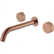 Смеситель для раковины Boheme Stick Linea 152-2-CB.3 встраиваемый, медь матовая