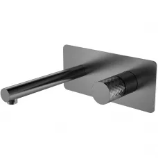 Смеситель для раковины Boheme Stick Diamond 125-GM встраиваемый, графит матовый