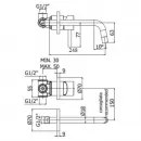 Смеситель для раковины Paffoni Light LIG007HGSP70 встраиваемый, без донного клапана, золотой матовый