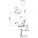Смеситель для раковины Wonzon & Woghand Loop WW-112-00-508 CoolStart, черный матовый