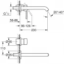 Смеситель для раковины Grohe Essence+ 19967001 встраиваемый, без донного клапана, хром