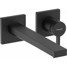 Смеситель для раковины Hansgrohe Tecturis E 73051670 встраиваемый, с выпуском, черный матовый