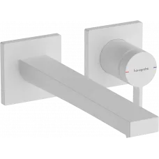 Смеситель для раковины Hansgrohe Tecturis E 73051700 встраиваемый, с выпуском, белый матовый