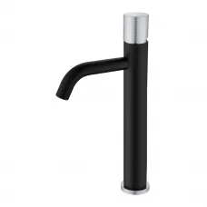 Смеситель для раковины Boheme Stick Touch 122-BCR.2 хром/черный матовый