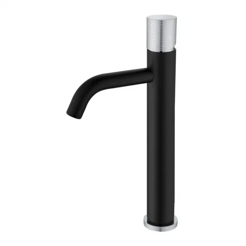 Смеситель для раковины Boheme Stick Touch 122-BCR.2 хром/черный матовый