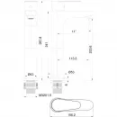 Смеситель для раковины Wonzon & Woghand Alfa WW-A40232-BG золотой матовый