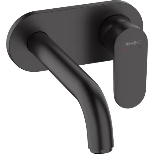 Смеситель для раковины Hansgrohe Vernis Blend 71576670 встраиваемый, без донного клапана, черный матовый
