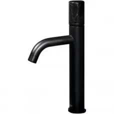 Смеситель для раковины Boheme Stick Mramor 122-B-MR-B черный матовый