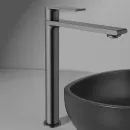 Смеситель для раковины Vincea Vogue VBF-1V2GM без донного клапана, вороненая сталь