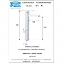 Смеситель для раковины Remer Qubika Q11LXL без донного клапана, хром