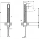 Смеситель для раковины Gessi Gessi316 54109#239 без донного клапана, нержавеющая сталь