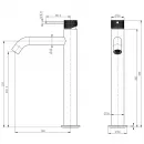 Смеситель для раковины Wonzon & Woghand WW-H1062-MB черный матовый
