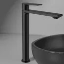 Смеситель для раковины Vincea Vogue VBF-1V2MB без донного клапана, черный матовый
