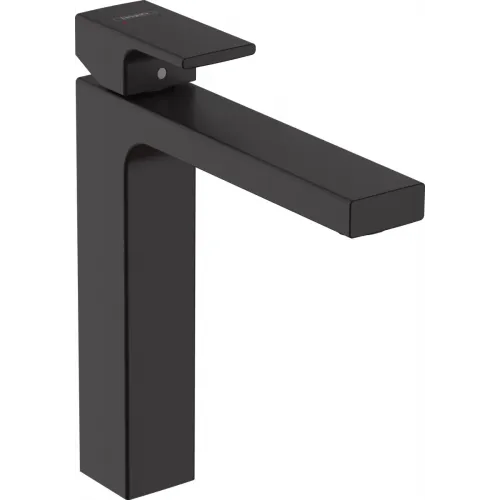 Смеситель для раковины Hansgrohe Vernis Shape 71591670 без донного клапана, черный матовый
