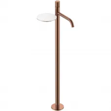Смеситель напольный для раковины Boheme Stick Spirale 120-CB.4 медь матовая