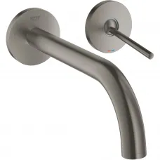 Смеситель для раковины Grohe Atrio New 19918AL3 встраиваемый, без донного клапана, темный графит матовый