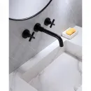 Смеситель для раковины Abber Wasser Kreis AF81121B встраиваемый, черный матовый