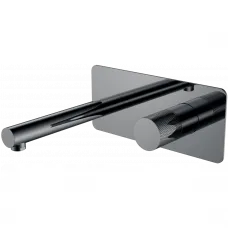 Смеситель для раковины Boheme Stick Touch 125-SGM.2 встраиваемый, графит глянец