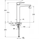 Смеситель для раковины VitrA Root Square A4273326EXP без донного клапана, медь