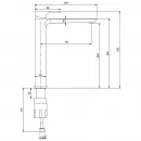 Смеситель для раковины Villeroy & Boch Subway 3.0 TVW11200400061 без донного клапана, хром