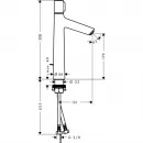 Смеситель для раковины Hansgrohe Talis Select S 72045000 без донного клапана, хром