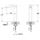 Смеситель для раковины BelBagno Arlie ARL-LMC-CRM без донного клапана, хром