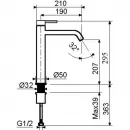 Смеситель для раковины Plumberia Selection IXO XO0052BO без донного клапана, белый матовый