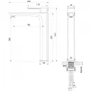 Смеситель для раковины Wonzon & Woghand Edge WW-88239003-MB черный матовый