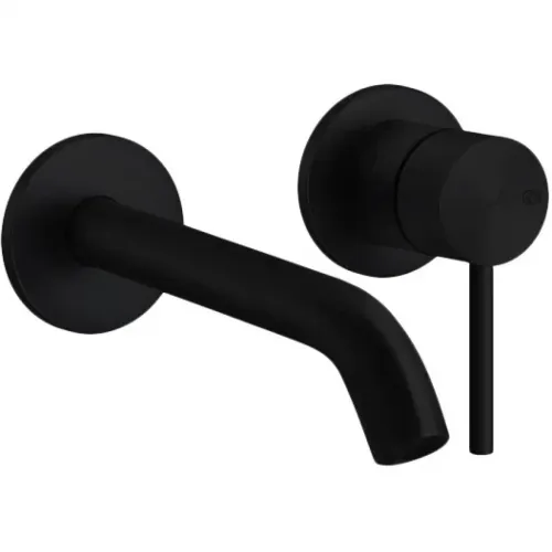 Смеситель для раковины Gessi Gessi316 54186#299 встраиваемый, без донного клапана, черный матовый