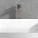 Смеситель для раковины Villeroy & Boch Architectura Square TVW12500200064 с донным клапаном, никель матовый