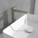 Смеситель для раковины Villeroy & Boch Architectura Square TVW12500200064 с донным клапаном, никель матовый