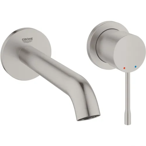 Смеситель для раковины Grohe Essence New 19408DC1 встраиваемый, без донного клапана, суперсталь