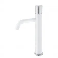 Смеситель для раковины Boheme Stick Touch 122-WCR.2 хром/белый глянец