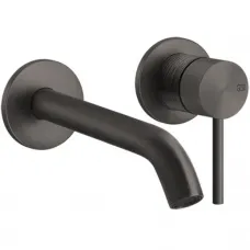 Смеситель для раковины Gessi Gessi316 54386#707 встраиваемый, без донного клапана, черный хром матовый