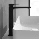 Смеситель для раковины Villeroy & Boch Architectura Square TVW125002000K5 с донным клапаном, черный матовый