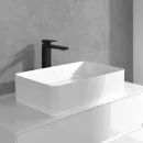 Смеситель для раковины Villeroy & Boch Architectura Square TVW125002000K5 с донным клапаном, черный матовый