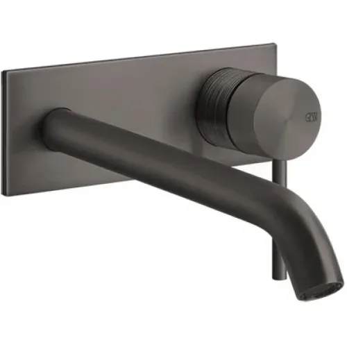 Смеситель для раковины Gessi Gessi316 54390#707 встраиваемый, без донного клапана, черный хром матовый