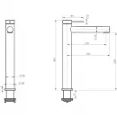 Смеситель для раковины Abber Emotion 316 AF8811BRG-L розовое золото матовый