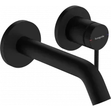 Смеситель для раковины Hansgrohe Tecturis S 73350670 встраиваемый, с выпуском, черный матовый